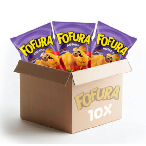Salgadinho Fofura Sabor Churrasco - Pacote com 10 unidades